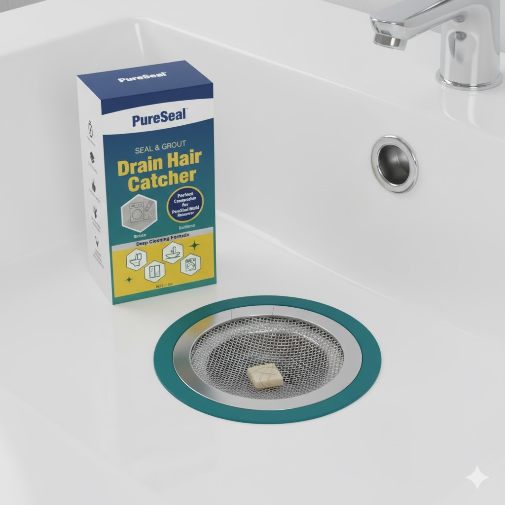PureSeal Drain Hair Catcher – Prevents Clogs & Mold Build-Up | Easy-to-Clean, Rust-Resistant Design
