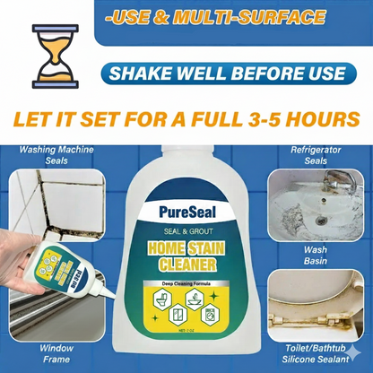 PureSeal Mold Remover Gel + Scrub Brush | Heavy-Duty Mildew Cleaner (7 oz)